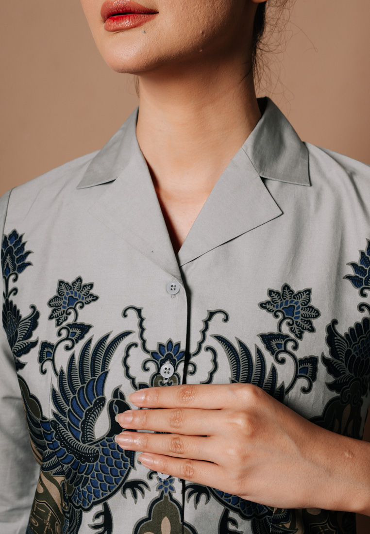 Hadinata Batik Wanita Superfine Blouse Rikha Rakha-2